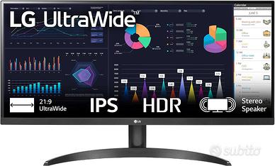 Monitor LG 29" UltraWide 29WQ60A + Braccio BONTEC!