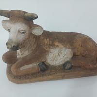 Bue Seduto Presepe Fontanini 50 cm  Statua Resina