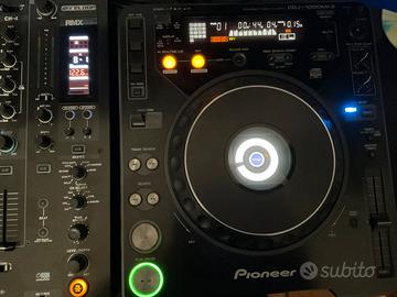 Consolle completa 2 Cdj Pioneer  e mixer Reloop