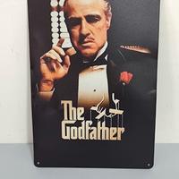 Poster Il Padrino 20x30 cm In Metallo Ammaccato