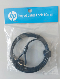Lucchetto con cavo a chiave HP da 10 mm