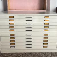 cassettiera porta disegni A0 doppia in metallo