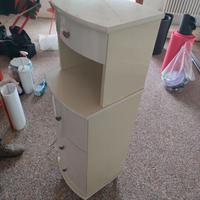 Mobiletto bagno bianco lucido