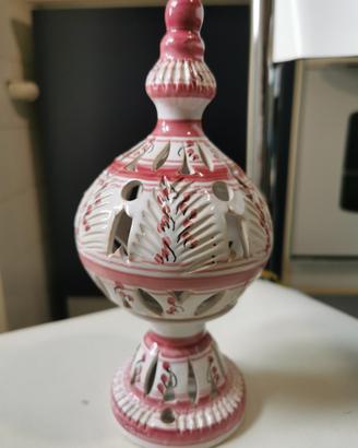 Porta incenso, soprammobile, portacandela ceramica