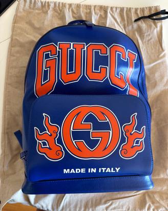 GUCCI Zaino Blu in Pelle – NUOVO – Made in Italy
