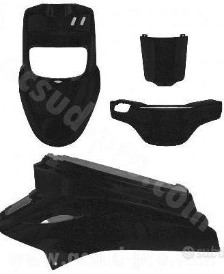 CARENE MBK BOOSTER YAMAHA BWS NERO OPACO 04>14