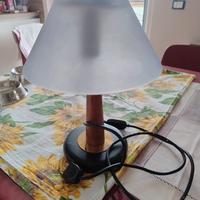 lampade ciliegio con vetro vintage azzurro 