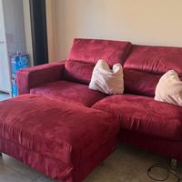 Divano letto Poltronesofà GAZZANO + pouf contenito