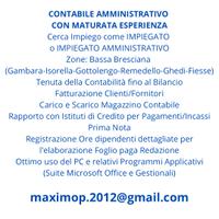 Contabile Amministrativo con Maturata Esperienza