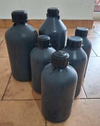 Set Bottiglie in Plastica Opaca per Sviluppo Foto 