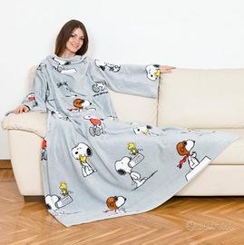 Coperta Snoopy con maniche MAI USATA