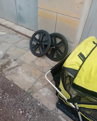 carello x bicicletta .. porta  due bimbi