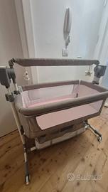 Culla Co-Sleeping Fianco Letto con Ruote