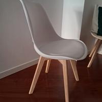 4 sedie nuove stile scandinavo