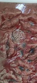 Scultura argilla smaltato artigianato pasella sard