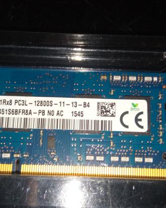 ram 4gb 1Rx8 PC3L 12800S