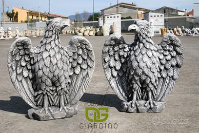 Aquila imperiale statua giardino esterno animali