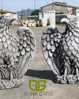 Aquila imperiale statua giardino esterno animali