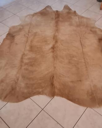 tappeto in pelle di vacchetta