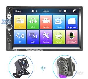 RADIO 2DIN 7" TOUCHSCREEN BLUETOOTH USB SD RETROM