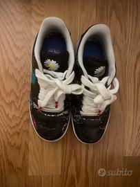 Nike air force 1 pelle nera