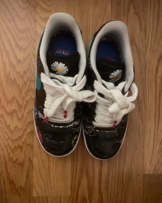 Nike air force 1 pelle nera