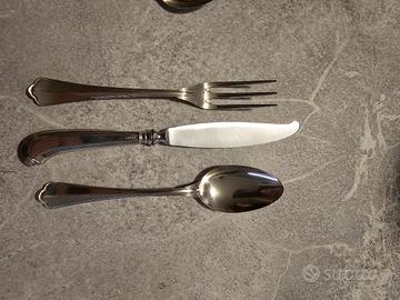 Posateria in argento 800