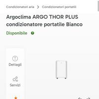 condizionatore argo Thor 1500 btu classe a ++