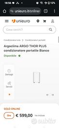 condizionatore argo Thor 1500 btu classe a ++