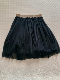 Gonna tulle nera bambina 7 anni 122cm FUR BY