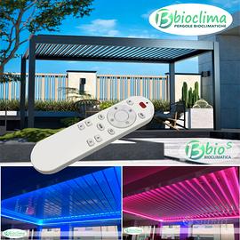 Pergola bioclimatica 6x3 led a lamelle motorizzate