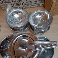 Set di 6 Coppe Gelato in Acciaio Inox – Eleganti e