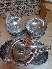 Set di 6 Coppe Gelato in Acciaio Inox – Eleganti e