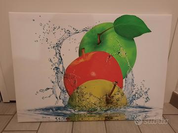 Quadro "APPLES FRESH" con stampa eseguita su tela