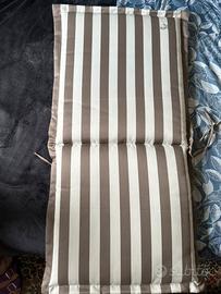 Cuscini per esterno a righe beige e bianchi Spirit