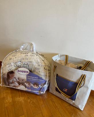 Cuscino allattamento chicco+ sacchetto di vestiti