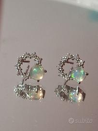 Orecchini con Opale Etiope naturale