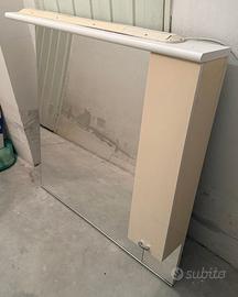 Mobile Specchiera da Bagno --- Luce, Presa e Inter