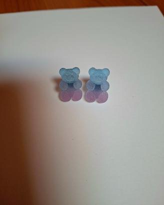 Orecchini orsetto diversi colori