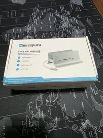 Hub 5 in 1 usb-c per mac mini. SSD