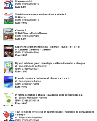 libri scuole medie