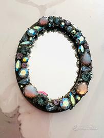 Piccolo specchio vintage stile Shabby Bohemien