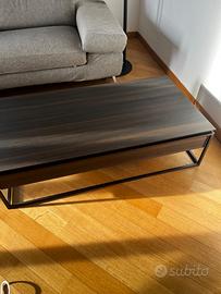 Tavolino rettangolare con contenitore