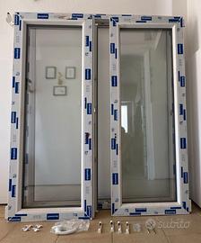 Finestra NUOVA in pvc bianca 2 ante Tecnomat