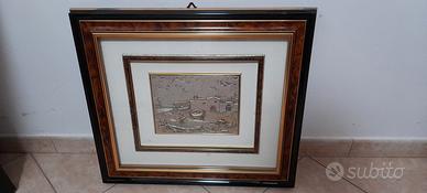 Quadri con cornice in radica