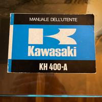 Libretto uso manutenzione kawasaki kh400