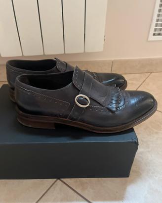 Scarpe Shanghai con frangia in pelle n45