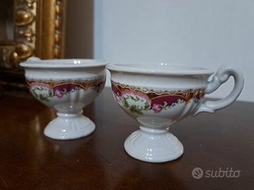 Due Tazzine T. Limoge Vintage Dipinte a mano
