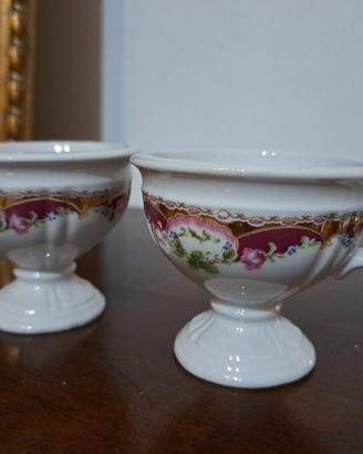 Due Tazzine T. Limoge Vintage Dipinte a mano