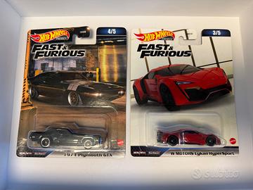 Hot Wheels Premium nuovi in blister – set da 4